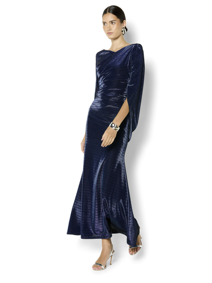 Sydney Sapphire Metallic Gown