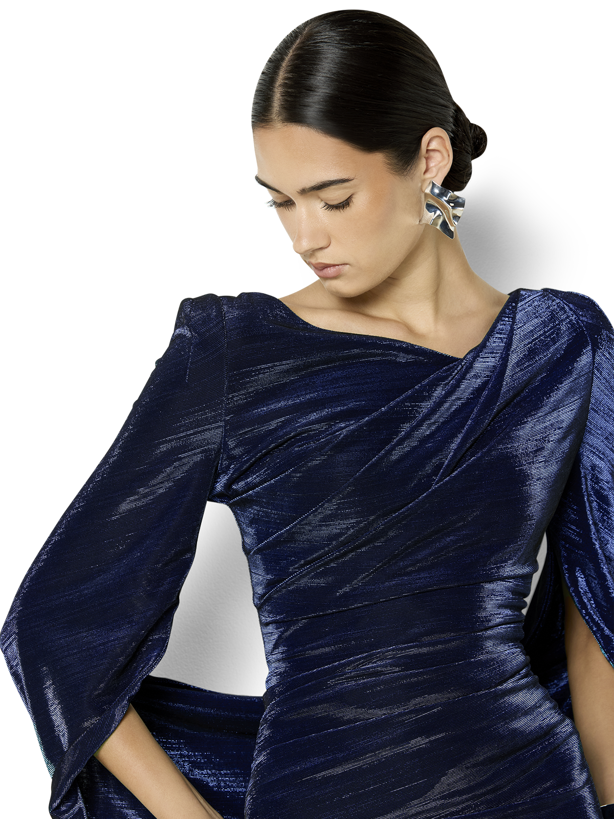 Sydney Sapphire Metallic Gown