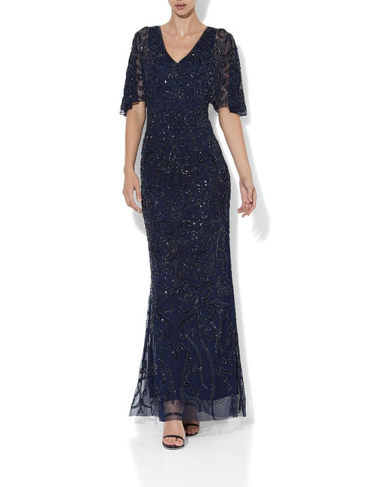 Adora Hand Beaded Gown by Montique