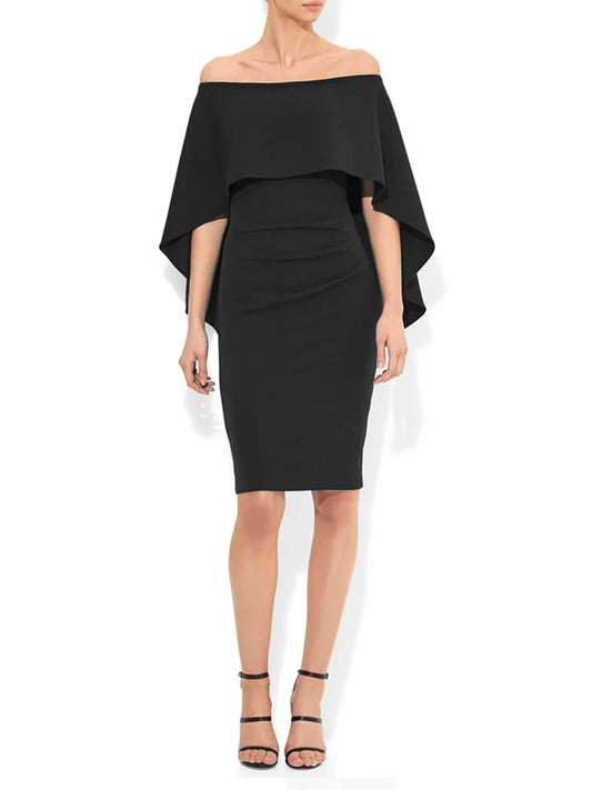 Aerin Black Crepe Dress by Montique