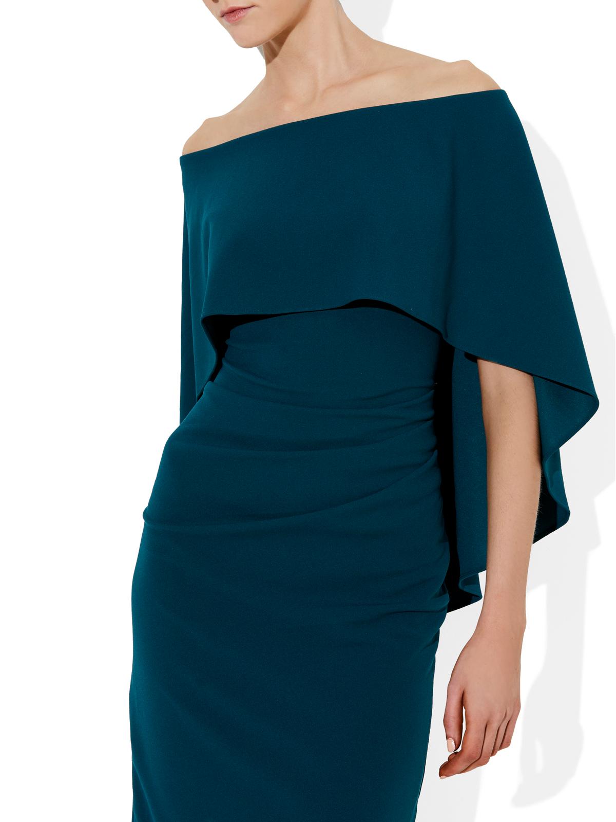 Aerin Emerald Crepe Dress by Montique