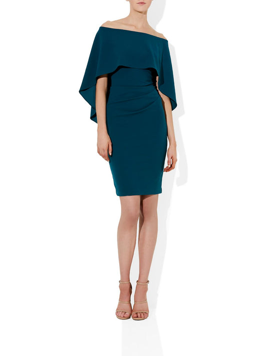 Aerin Emerald Crepe Dress by Montique