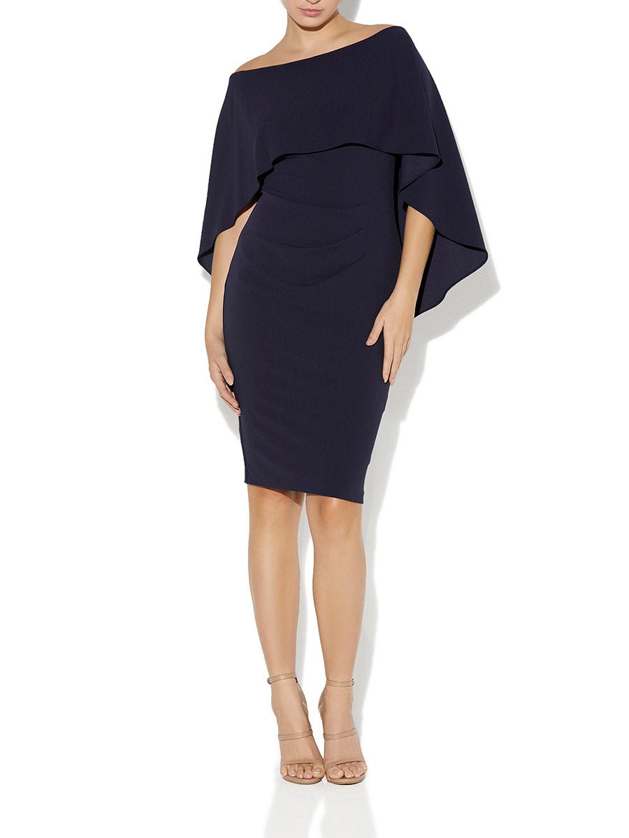 Aerin Navy Crepe Dress by Montique