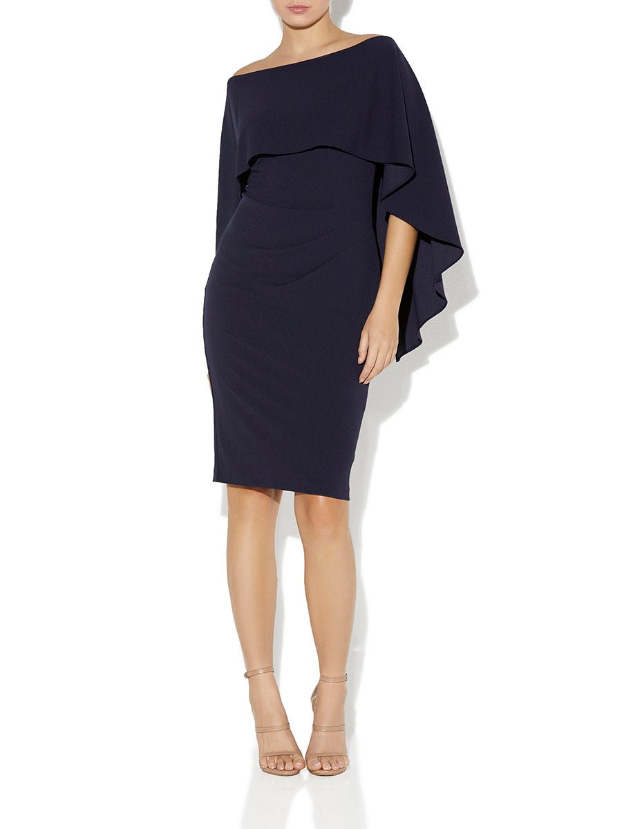 Aerin Navy Crepe Dress by Montique