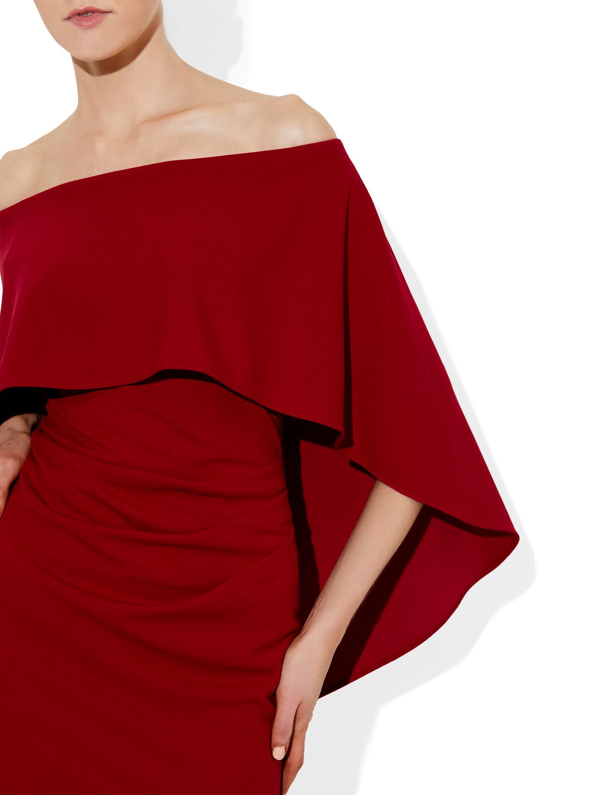 Aerin Red Crepe Dress by Montique