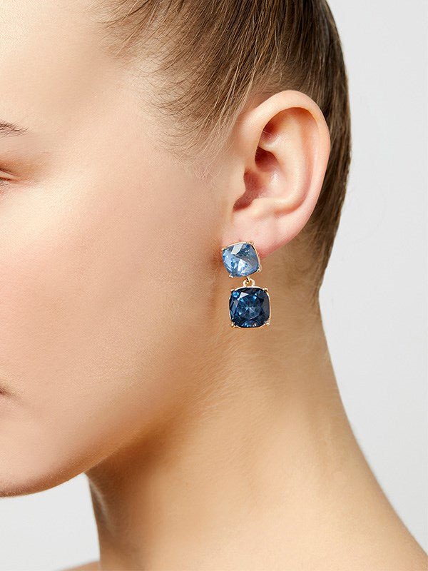 Aerini Navy Earrings by Montique