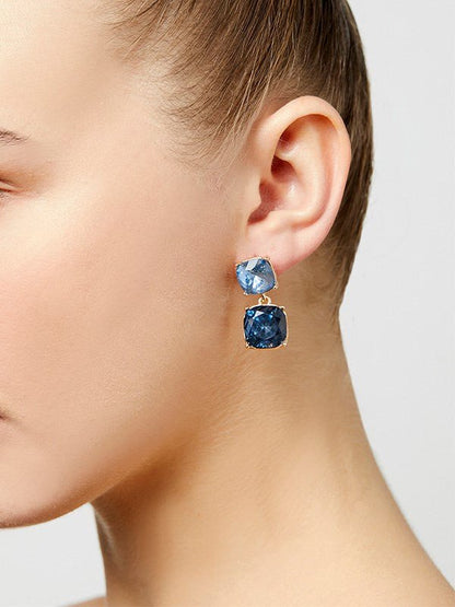Aerini Navy Earrings by Montique