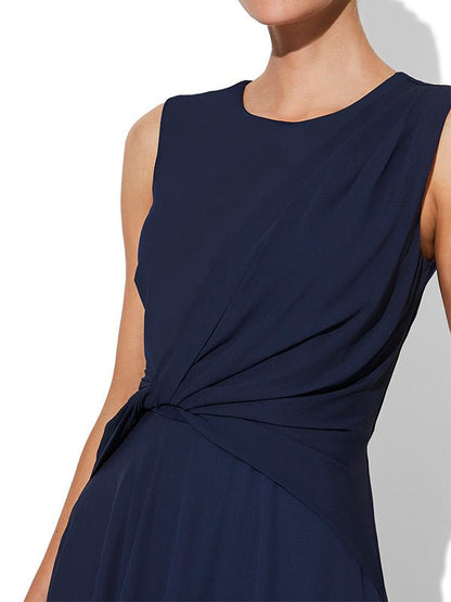 Allora Navy Chiffon Dress by Montique