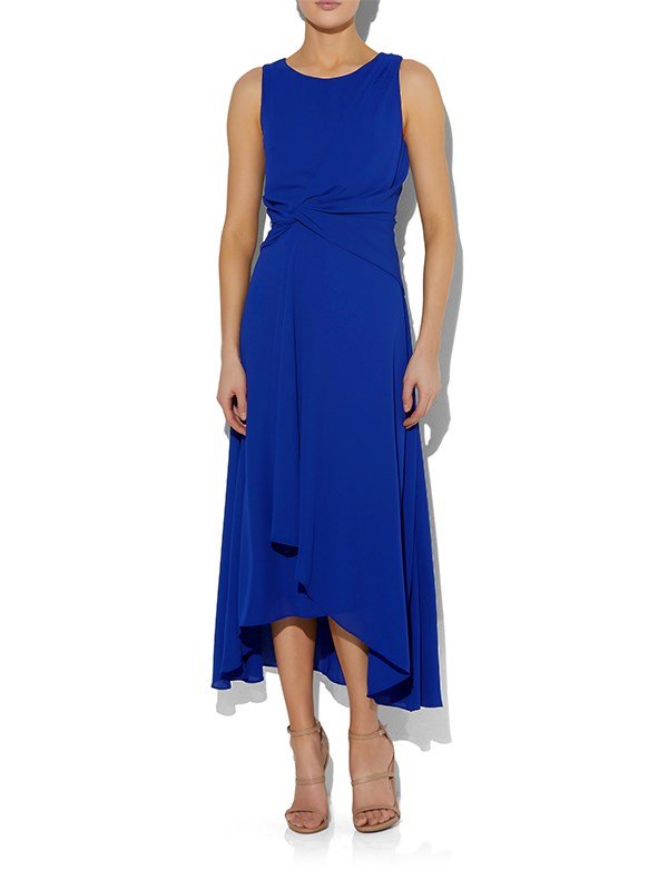 Allora Sapphire Chiffon Dress by Montique
