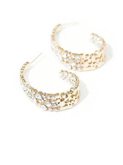 Amy Gold Earrings by Montique