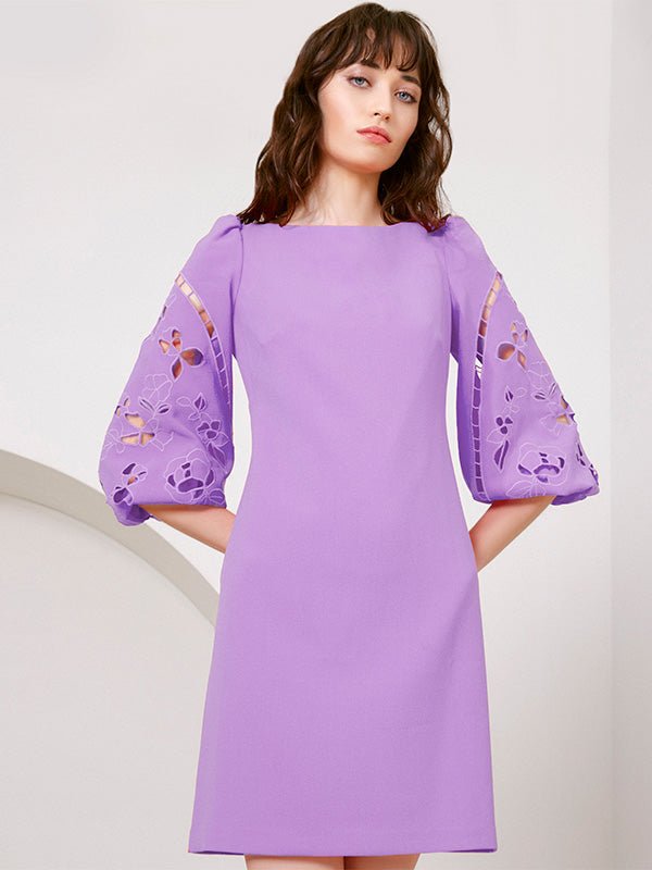 Annie Lavender Shift Dress by Montique