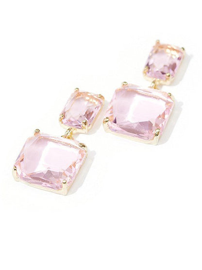 Belle Pink Earrings by Montique