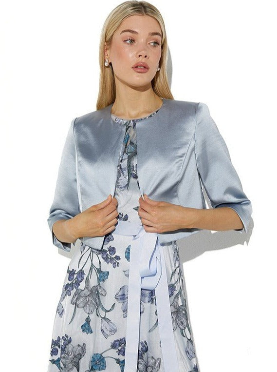 Carina Sky Blue Bolero Montique Clothing - Main Image