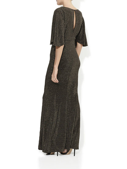 Diva Lurex Gold Gown by Montique
