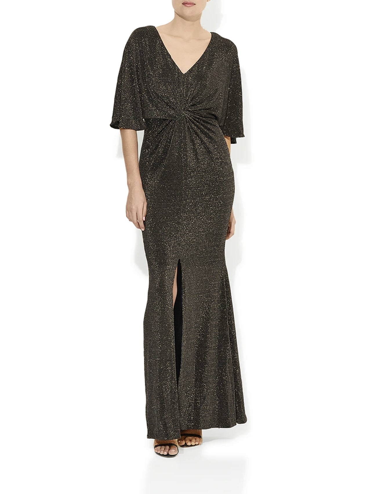 Diva Lurex Gold Gown by Montique