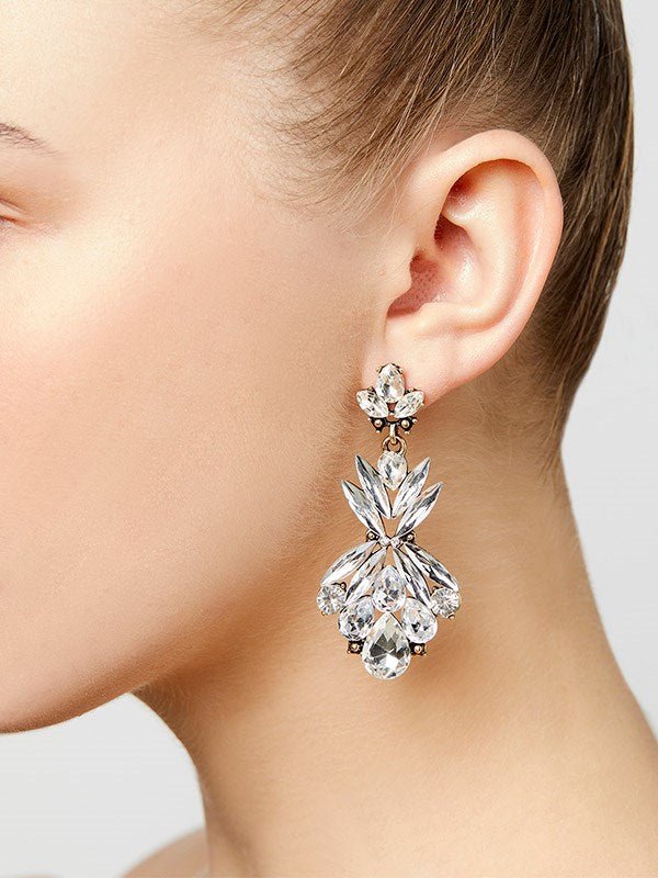 Ellery Crystal Earrings by Montique