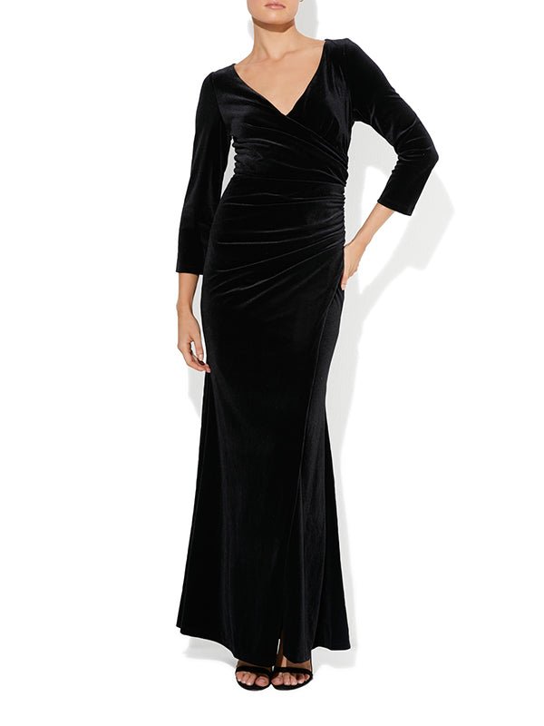 Elva Black Gown by Montique