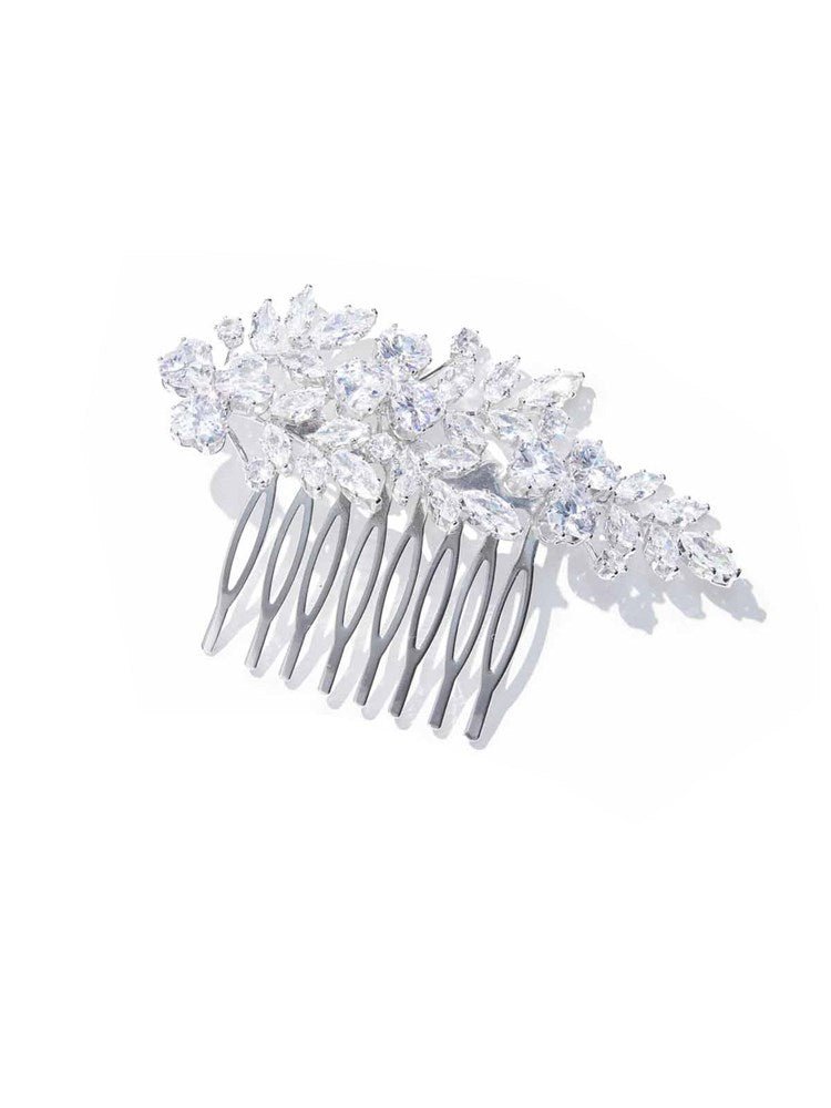 Emma Silver Bridal Comb by Montique