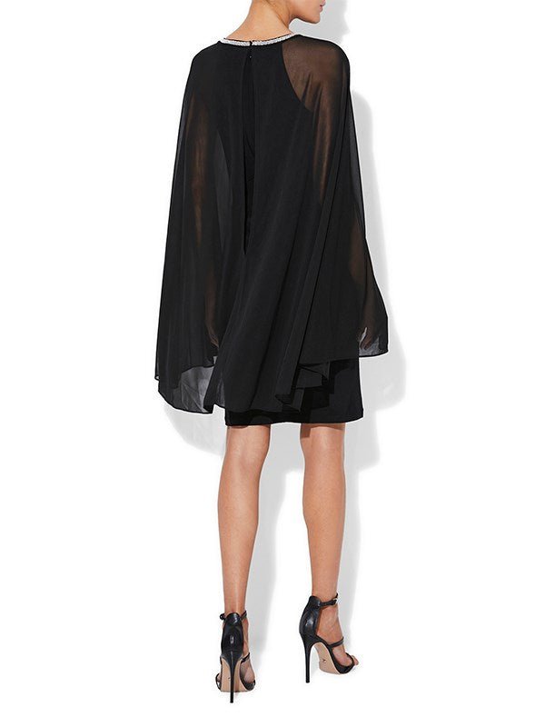 Erica Black Chiffon Dress by Montique