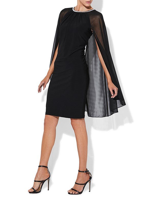 Erica Black Chiffon Dress by Montique