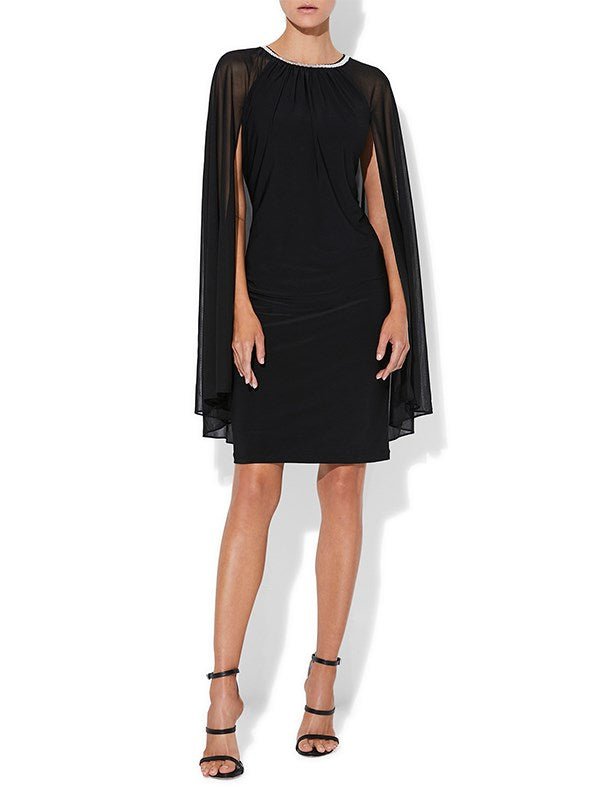 Erica Black Chiffon Dress by Montique