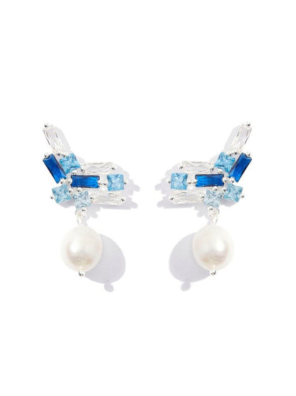 Essex Blue Earrings by Montique