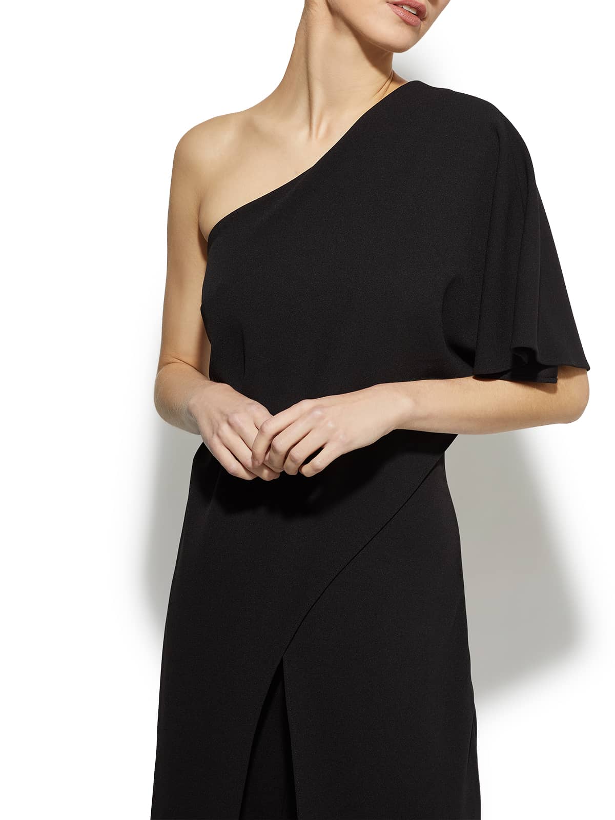 Harper Black One Shoulder Jumpsuit by Montique