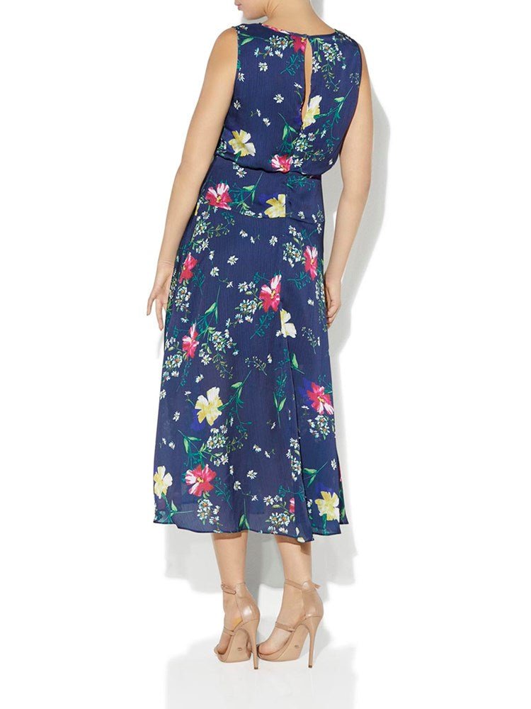 Karli Floral Printed Dress by Montique