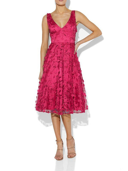 Kelsey Hot Pink Dress by Montique