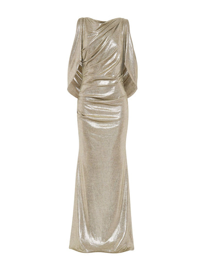 Lana Gold Metallic Gown by Montique