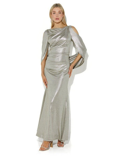 Lana Mink Metallic Gown by Montique