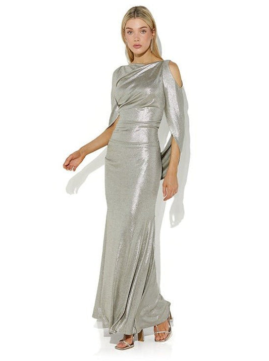Lana Mink Metallic Gown by Montique