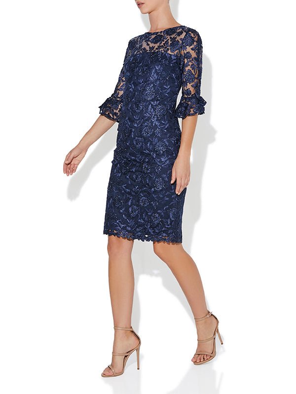 Lilybet Navy Lace Dress by Montique