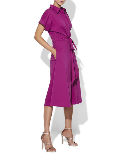 Maddox Pink Shirt Dress by Montique