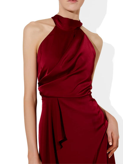 Nadine Ruby Halter Gown by Montique