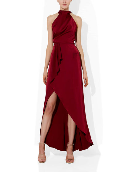 Nadine Ruby Halter Gown by Montique