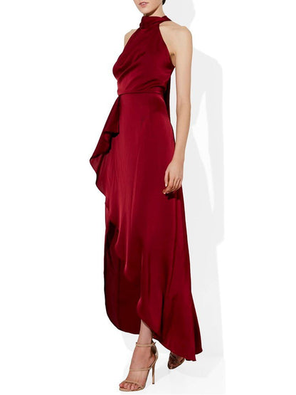 Nadine Ruby Halter Gown by Montique