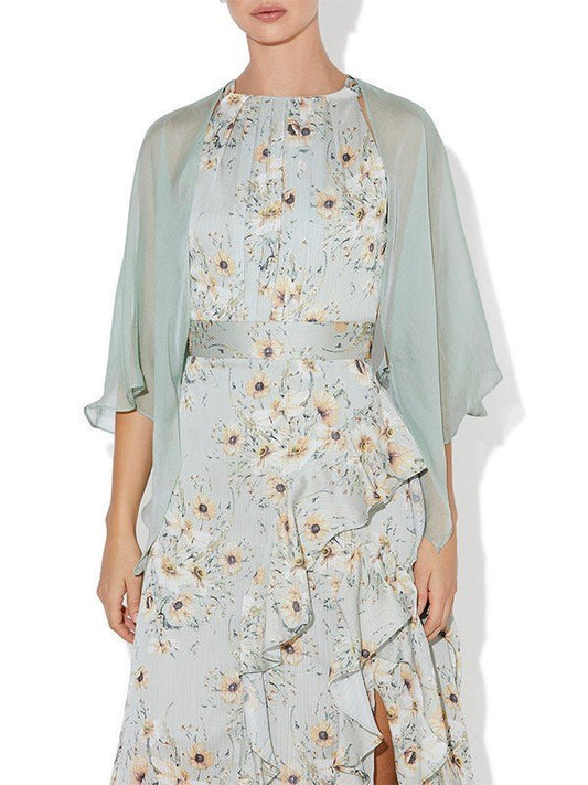 Nola Sage Chiffon Wrap by Montique