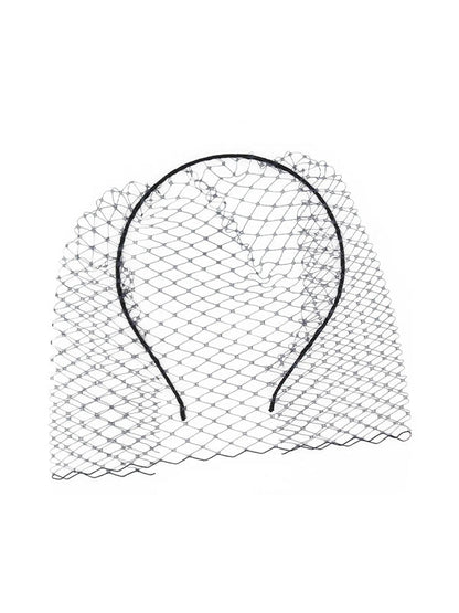 Odelphi Navy Veil Headpiece by Montique