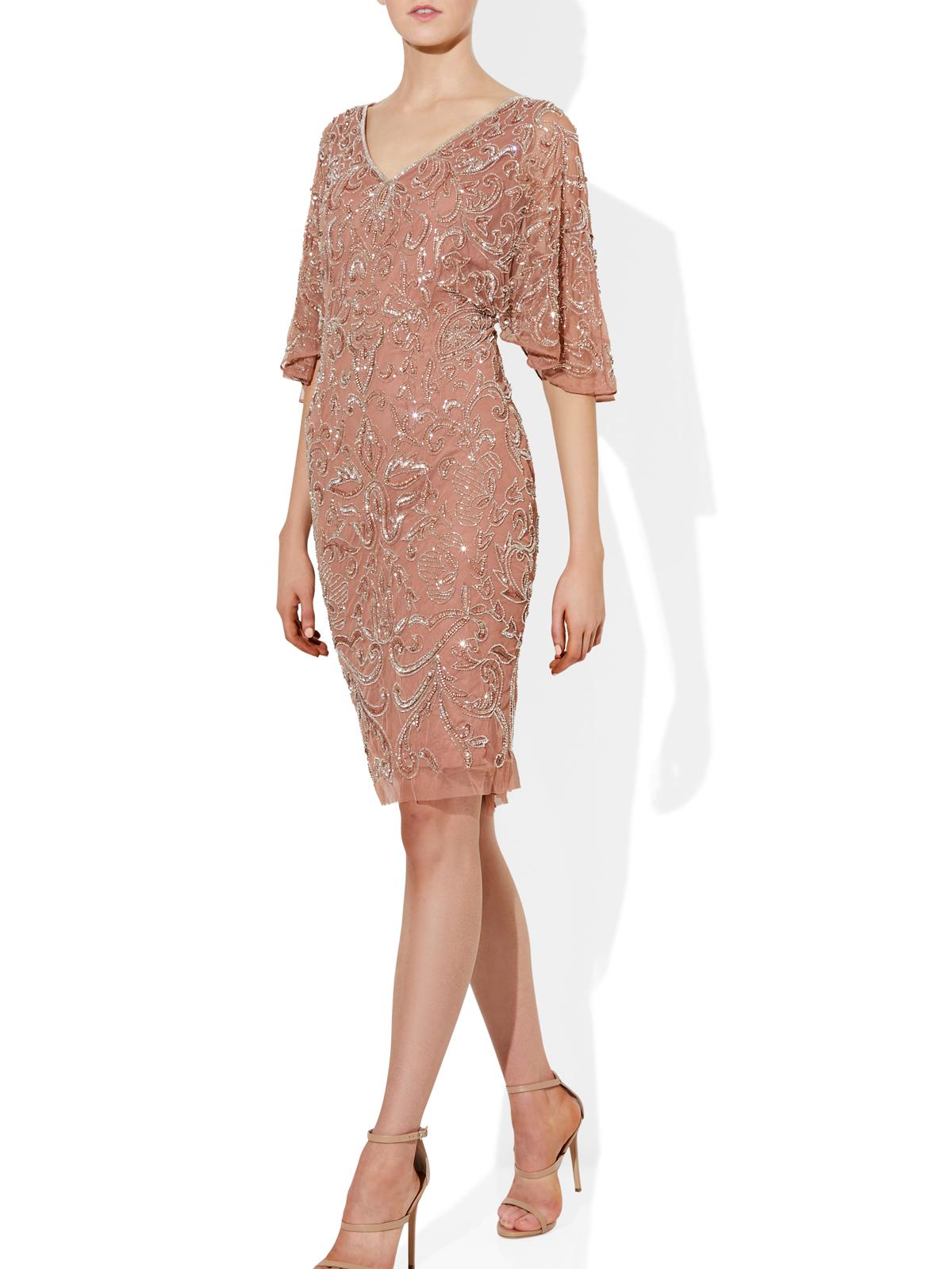 Odette Beaded Cocktail Dress by Montique
