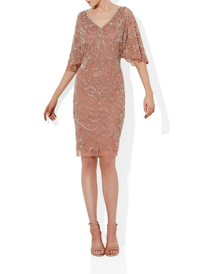 Odette Beaded Cocktail Dress by Montique