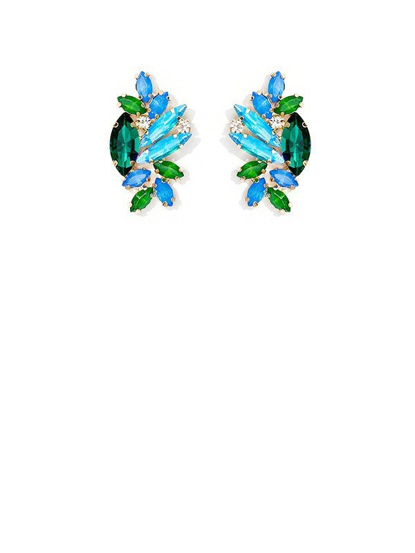 Reni Blue Earrings by Montique