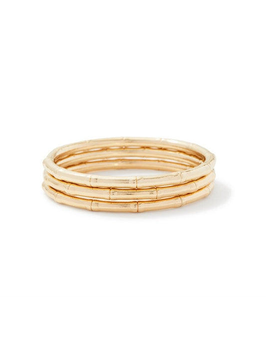Rocco Gold Bangle Set by Montique
