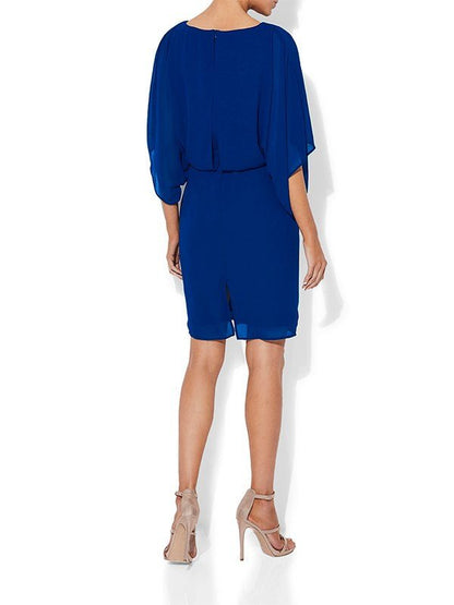 Roma Sapphire Chiffon Dress by Montique