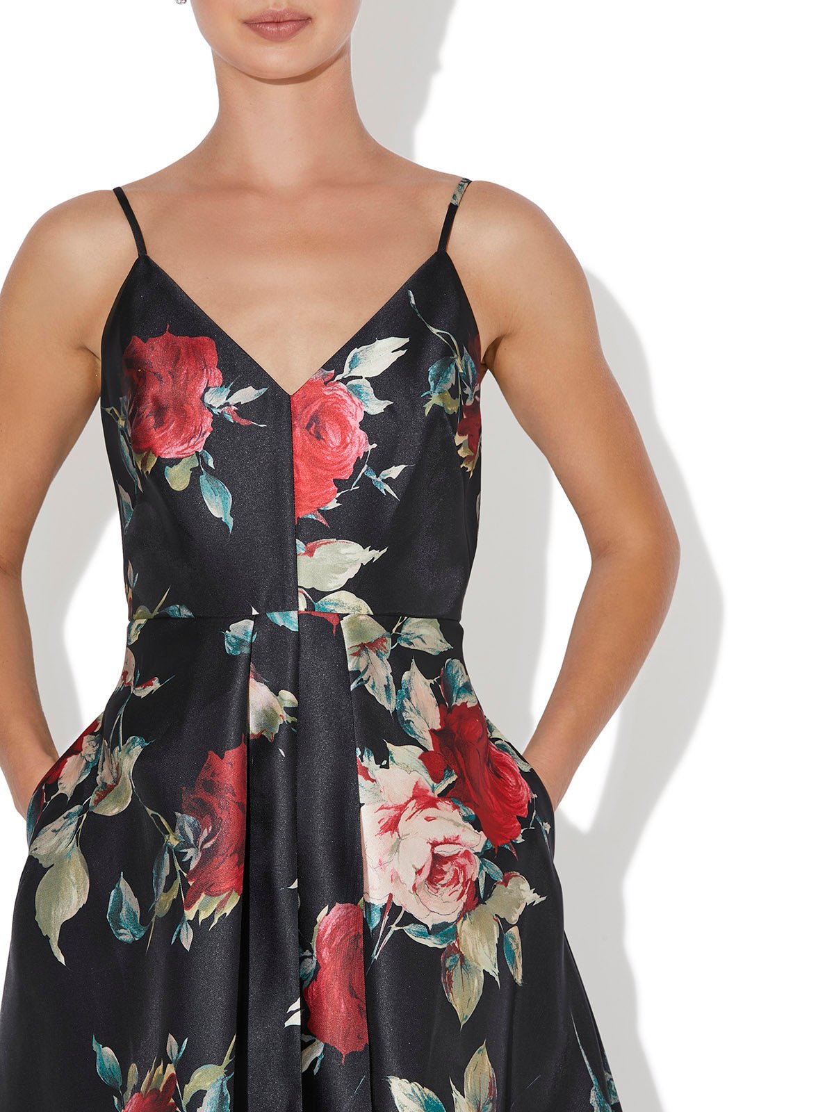 Rosetta Rose Print Gown by Montique