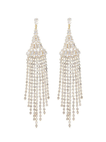 Sia Gold Chandelier Earrings by Montique