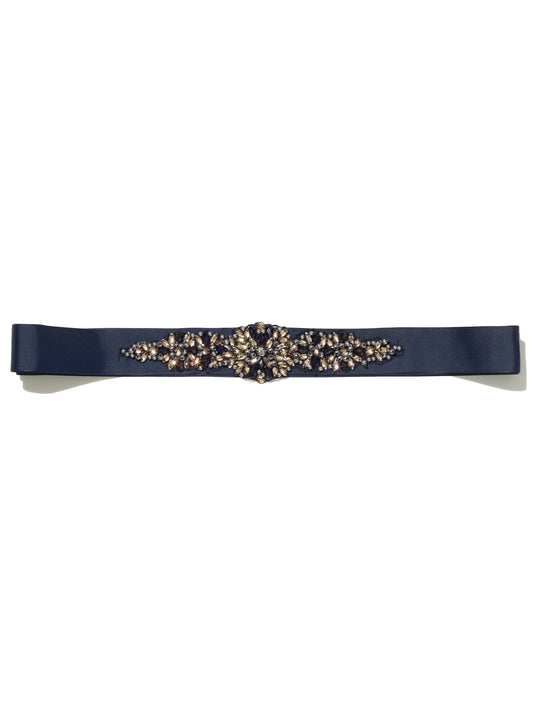 Tara Beaded Ribbon Belt by Montique