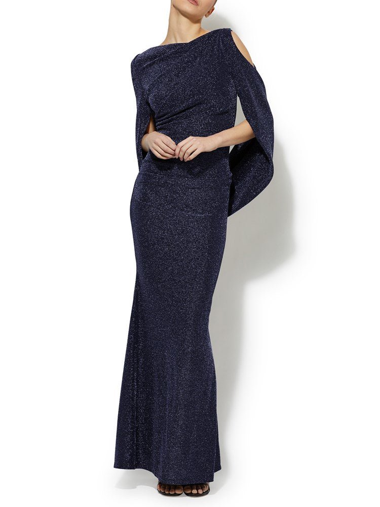 Tia Navy Gown by Montique