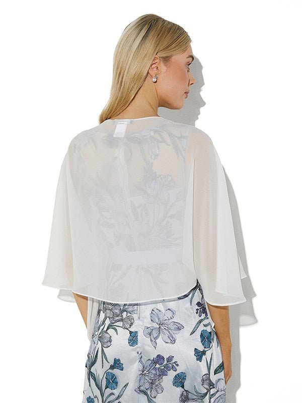 Twiggy Ivory Chiffon Wrap by Montique