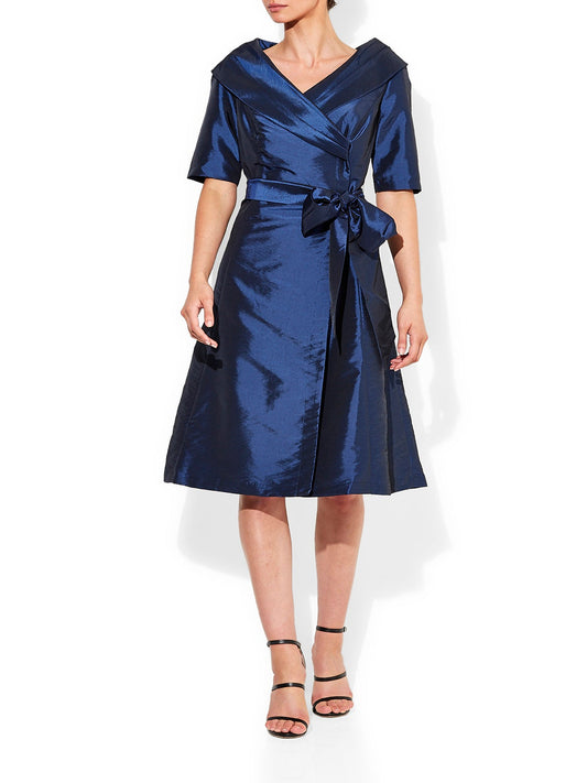 Veronica Portrait Taffeta Dress by Montique